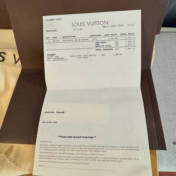 Louis Vuitton Delightful NM MM Damier - Picture 2 of 4